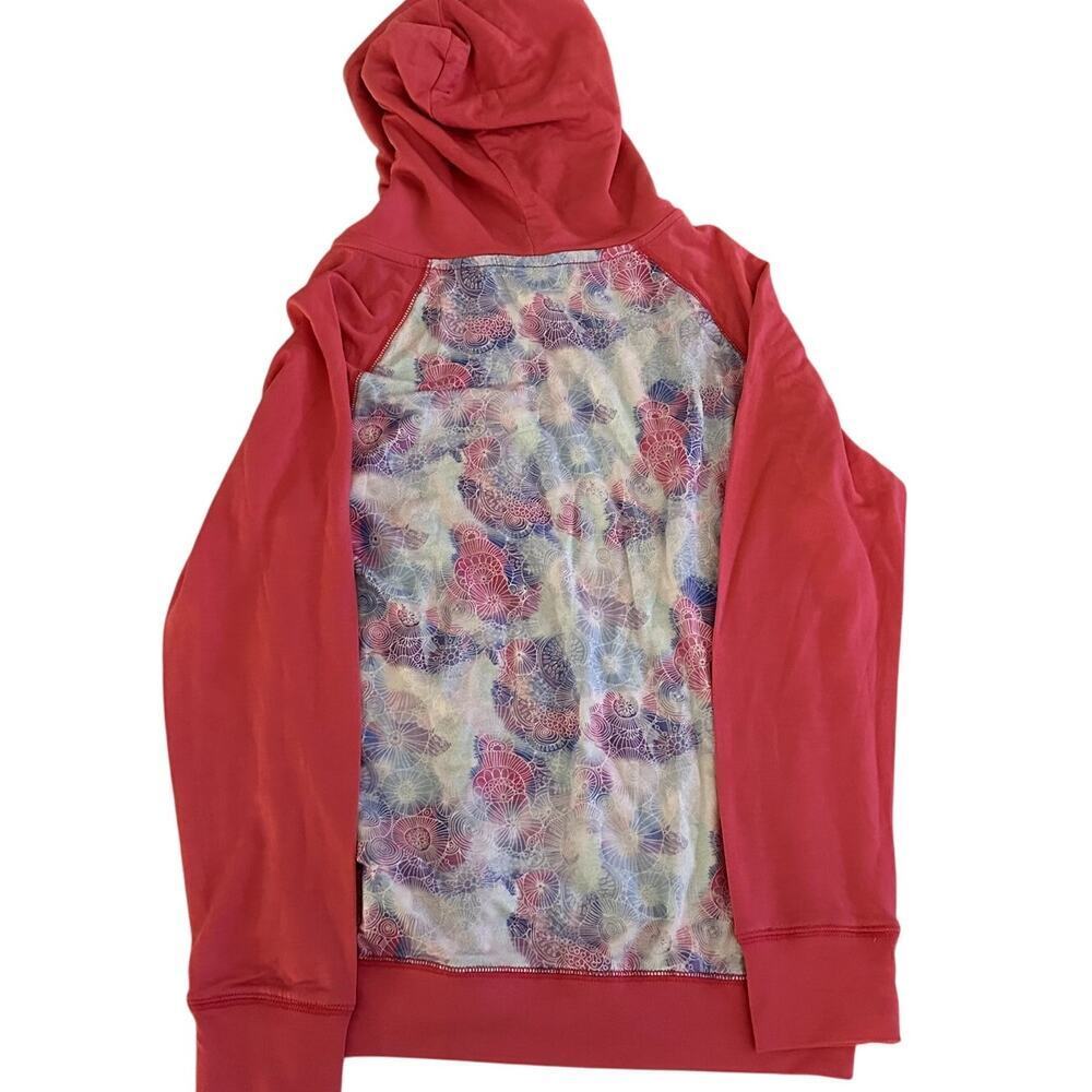 Heelys Pink/Blue/White Shell Print Activewear Zip Up Hooded Jacket NWT- M - Picture 2 of 9